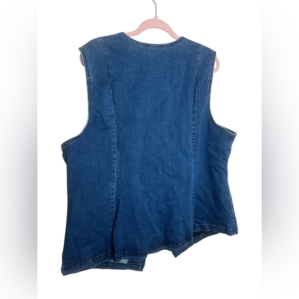 Torrid Blue Button Down Denim Top - image 7
